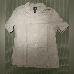H&M Linen Blend S/S Shirt Size M Men’s
